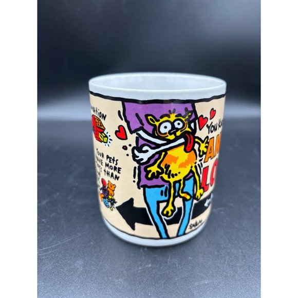 Vintage "You Know You're an Animal Lover When..." Mug Ganz Korea - Picture 10 of 16
